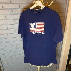 Disney Navy Blue USA Men's Tee